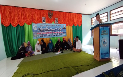 PERINGATAN ISRO MI'RAJ NABI MUHAMMAD SAW SMPN 2 MANONJAYA TAHUN 2023